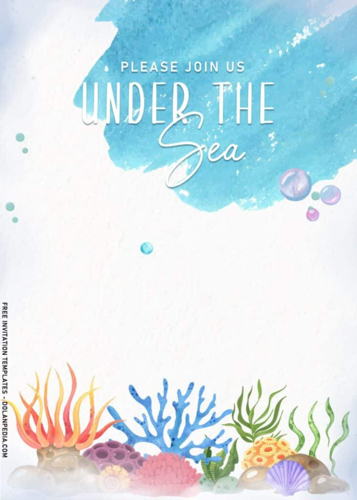 Custom Under The Sea Invitation Template Pdf Sample