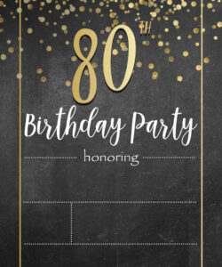 Editable 40 Year Birthday Invitation Template Pdf Sample