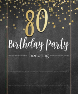 Editable Adult Birthday Party Invitation Template  Sample