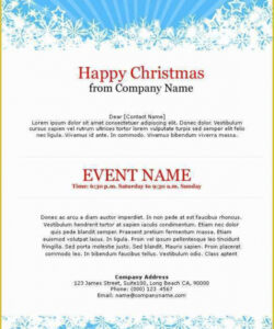 Editable Christmas Party Invitation Email Template Pdf