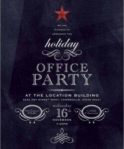 Editable Company Holiday Party Invitation Template Pdf