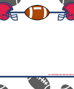 Editable Football Birthday Party Invitation Template Doc Sample