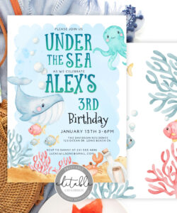 Editable Under The Sea Invitation Template Pdf