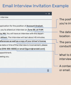 Email Invitation For Interview Template Pdf