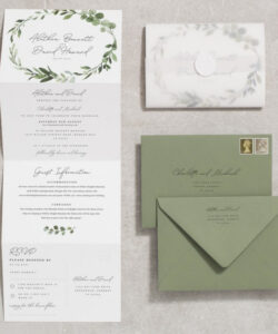 Free  All In One Wedding Invitation Template Word