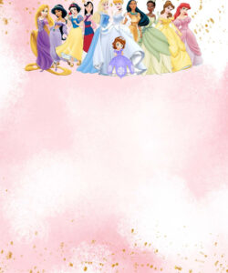 Free  Background Disney Princess Invitation Template Pdf