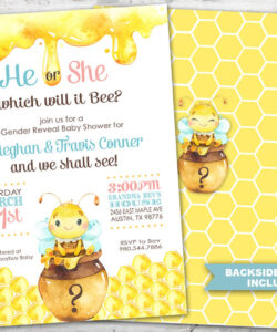 Free  Bee Gender Reveal Invitation Template Pdf Sample