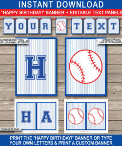 Free Blank Baseball Birthday Party Invitation Template Excel Sample