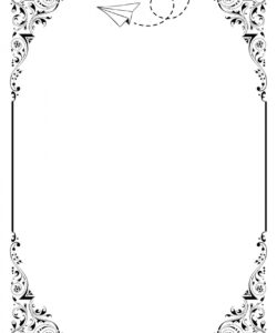 Free Blank Black And White Invitation Template Excel Sample