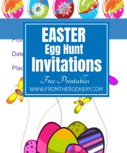 Free Blank Easter Egg Hunt Invitation Template  Sample