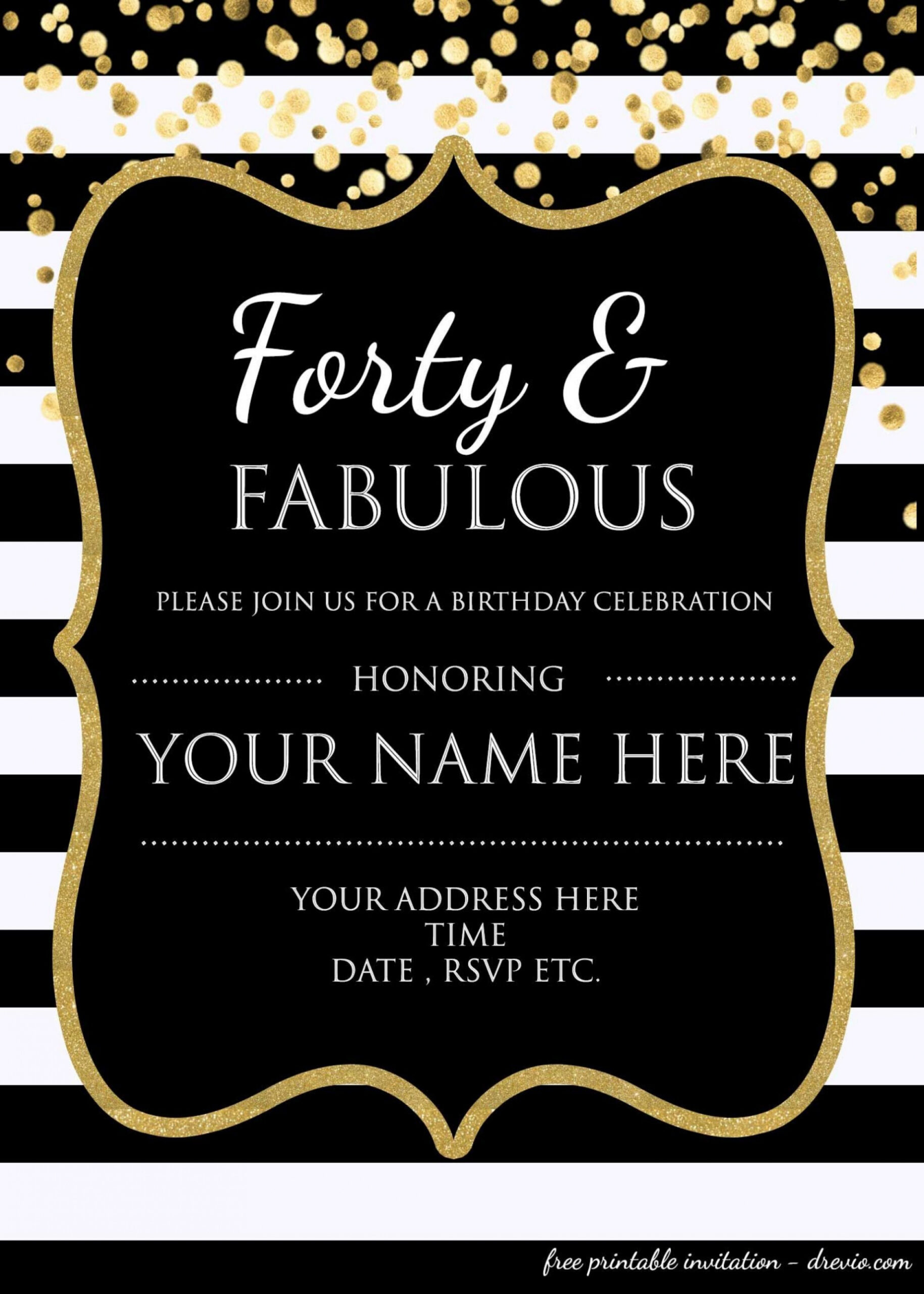 Free Blank One Year Birthday Invitation Template Pdf