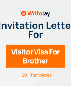 Free Blank Visitor Visa Invitation Letter Template Excel