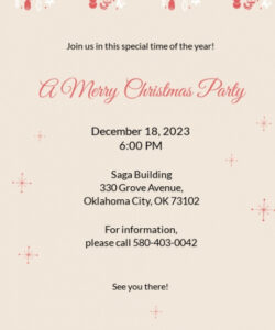 Free  Christmas Party Invitation Email Template Doc