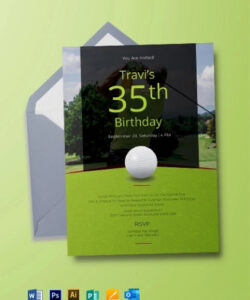 Free  Corporate Golf Day Invitation Template