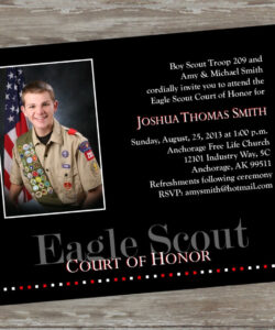 Free  Court Of Honor Invitation Template  Sample