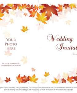 Free Custom 2 Fold Invitation Card Template Doc