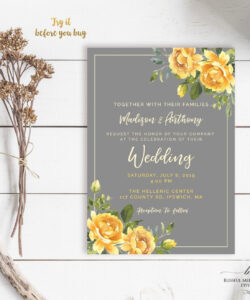 Free Custom Black And Yellow Invitation Template  Sample