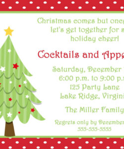 Free Custom Christmas Holiday Party Invitation Template Pdf