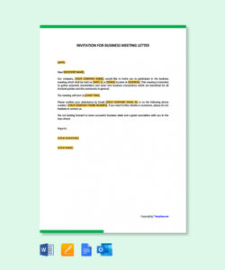 Free Custom Invitation To Meeting Email Template Word Sample