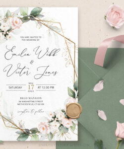 Free Editable 3 Page Wedding Invitation Template Excel