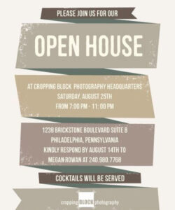 Free Editable Business Open House Invitation Template  Sample