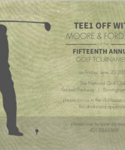 Free Editable Corporate Golf Day Invitation Template Pdf