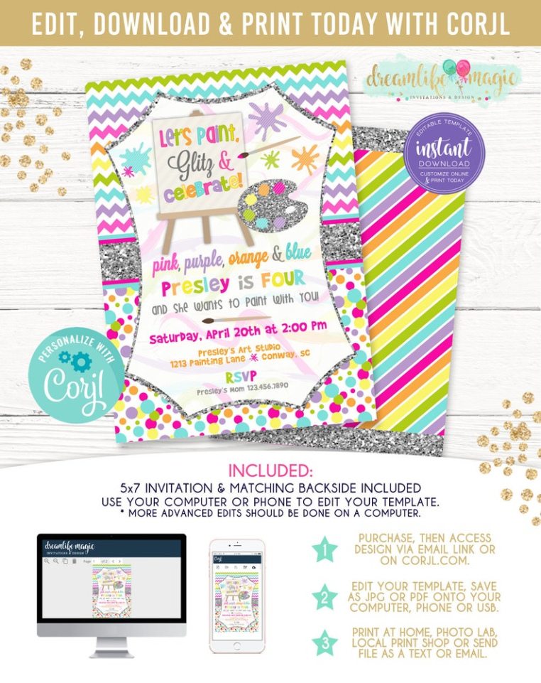 Free Editable Dress For A Mess Party Invitation Template Excel Sample