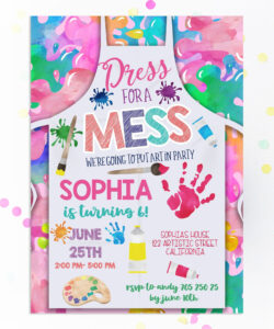 Free Editable Dress For A Mess Party Invitation Template Word Sample