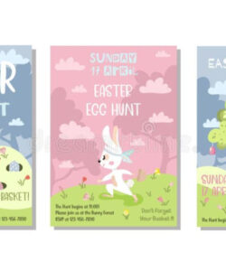 Free Editable Easter Egg Hunt Invitation Template Excel