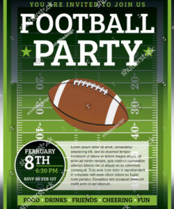 Free Editable Football Birthday Party Invitation Template