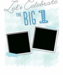 Free Editable The Big One Birthday Invitation Template  Sample