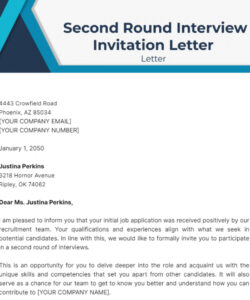 Free  Email Invitation For Interview Template