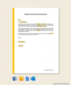 Free  Email Invitation To A Meeting Template