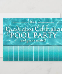 Free  Graduation Pool Party Invitation Template Excel