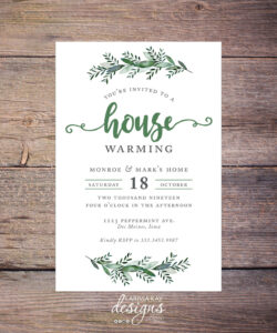 Free  House Warming Invitation Message Template Word Sample