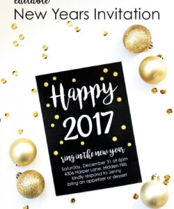 Free  New Year Party Invitation Template Doc Sample