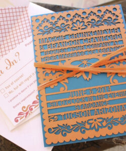 Free  Papel Picado Wedding Invitation Template Doc Sample