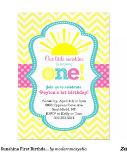 Free Printable 1 Year Birthday Invitation Template Doc