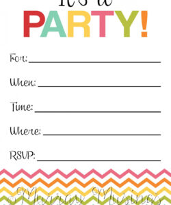 Free Printable 4 X 6 Invitation Template Excel Sample