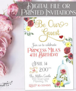 Free Printable Be Our Guest Invitation Template Excel Sample