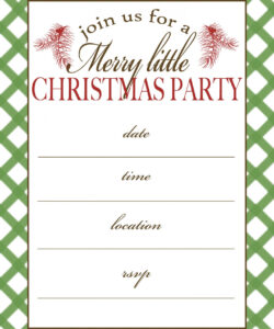 Free Printable Christmas Party Invitation Email Template Pdf Sample