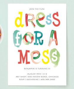 Free Printable Dress For A Mess Party Invitation Template Doc