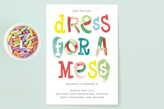 Free Printable Dress For A Mess Party Invitation Template Doc