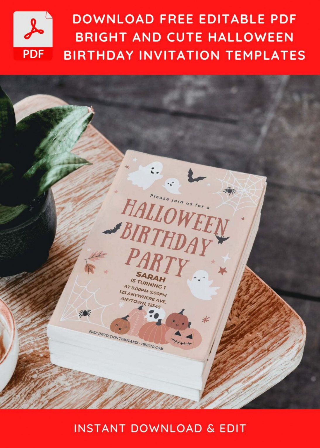 Halloween Birthday Party Invitation Template Doc