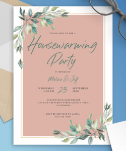 House Warming Invitation Message Template Excel Sample