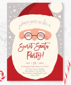 Invitation For Secret Santa Template Word Sample