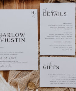 Printable 3 Page Wedding Invitation Template