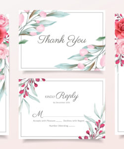 Printable 3 Page Wedding Invitation Template Doc Sample