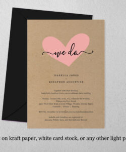 Printable All In One Wedding Invitation Template Pdf