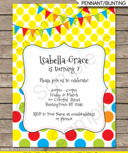 Printable Invitation For A Party Template